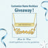 Rules Of Customized Name Necklace Giveaway | Yafeini