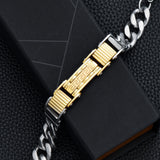 Cuban Link Chain Bracelet Hip Hop Miami 316L Stainless Steel Bracelets for Men Boys