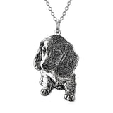 925 Sterling Silver Personalized Engraved Pets Photo Necklace Adjustable 16"-20