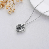 Sunflower Cremation Jewelry for Ashes Sterling Silver Urn Necklace for Ashes Women Men Cherish Memories Jewelry to Keep Someone Near to You