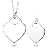 PHOTO HEART PENDANTS & JEWELERY  IN STERLING SILVER