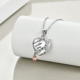 Heart Urn Necklaces for Ashes 925 Sterling Silver Always with Me Cremation Jewelry