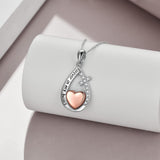 Teardrop Heart Urn Necklaces Sterling Silver Cremation Jewelry for Ashes