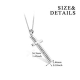 Cross Necklace Sterling Silver Infinity Loop Cubic Zirconia Pendant Nceklace Jewelry Gifts