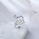 Peacock Finger Rings for Women Ladies Gift Sterling Silver Ring