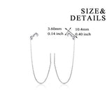 Sterling Silver Threader Earrings Ear Cuff Climber Crawler Wrap Earrings for Women Girls