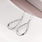 925 Sterling Silver Hoop Drop Earrings Jewelry for Women Girls