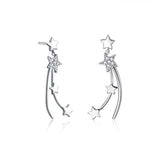 Lucky Star Earrings Dangle Shooting Star Earrings