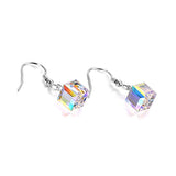 Cube Crystal Earrings with Crystals Jewelry