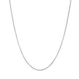 925 Sterling Silver 1 mm Box Chain Necklace