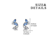 Sterling Silver Cuff Earrings Series with Crystal for Women Girls