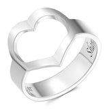 Heart 925 Sterling Silver Personalized Engraved Name Ring