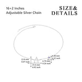 A Plus Initial Bracelects for Women Girls Sterling Silver Choker Star A+ Smile Chains Lucky Charms