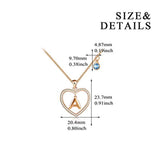 Letter Series Necklace Love Heart Alphabet Pendant with Crystal,Fine Jewelry Gift for Women Girls