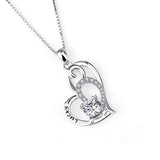 925 Sterling Silver Lucky Cat Pendant Necklace Jewelry