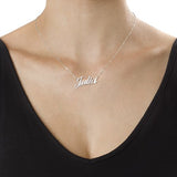 Julia - 10K/14K Gold Custom Name Necklaces Adjustable Chain 16”-20”