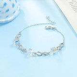 Sterling Silver Endless Love Series Adjustable Bracelet