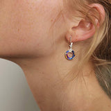 Volcano Stars Lever back Dangle Earrings