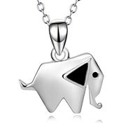 Sterling Silver Tiny Lucky Elephant Necklace Jewelry Gift for Teen Girls