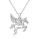 Sterling Silver Unicorn Pendant Necklaces for Women Girls Gifts