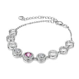 Endless Love Series Bracelet Sterling Silver Adjustable Bracelet