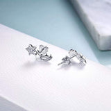 Sterling Silver Mini Star Stud Earrings