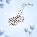 925 Sterling Silver Mom Child's Love Family Message Engraved Jewelry Heart Pendant Charm Necklace