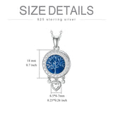 Tree of Life Urn Necklaces for Ashes Sterling Silver Dream Catcher Cremation Jewelry for Ashes Memory Jewelry for Women Men