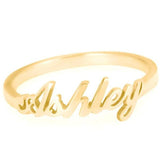 925 Sterling Silver Personalized Script Name Ring