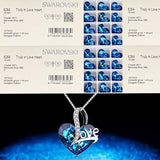 Heart Necklace ♥Jewelry Gifts for Women♥ Crystals from Crystal Jewelry