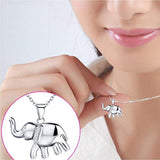 Elephant Pendant Necklace Earrings Bracelet Sterling Silver Ear Studs for Women Girls