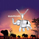 Elephant Pendant Necklace Earrings Bracelet Sterling Silver Ear Studs for Women Girls