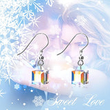 Cube Crystal Earrings with Crystals Jewelry