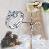 Celtic Knot Ring For Women Or Teen Girls Sterling Silver Adjustable Bands Ring