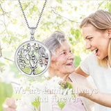 Tree of Life Necklace Family Tree Jewelry Made with Crystals Fine Jewelry Gift for Women Teen Girls