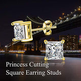 Sterling Silver Crystal 5-7mm Hypoallergenic Stud Earrings