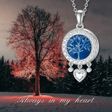 Tree of Life Urn Necklaces for Ashes Sterling Silver Dream Catcher Cremation Jewelry for Ashes Memory Jewelry for Women Men