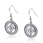 Celtic Knot Earring 925 Sterling Silver Hoop Earrings