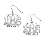 Copper/925 Sterling Silver Personalized Monogram Earrings