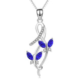 Butterfly Series Necklace Simulated Birthstone Crystal from Crystal