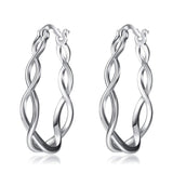 Celtic Knot Hoops Earrings 925 Sterling Silver  Circle Hoop Jewelry for Women Girls