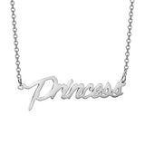 925 Sterling Silver Personalized Tiny Charm Necklace Adjustable Chain 16"-20"