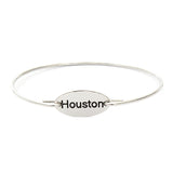 925 Sterling Silver Personalized City Name Bangle