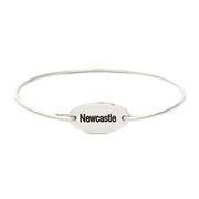 925 Sterling Silver Personalized City Name Bangle