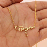 Morgan - Copper/925 Sterling Silver Adjustable 18”-20” Personalized Handcrafted Name Necklace-White Gold/Yellow Gold Plated