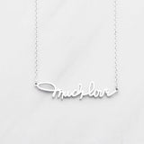 Copper/925 Sterling Silver Personalized  Name Necklace Adjustable 16”-20”