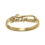 10K/14K Gold Personalized Script Name Ring