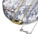 Emily - 925 Sterling Silver Personalized Name Necklace Adjustable 16”-20”