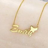 Emily - 925 Sterling Silver Personalized Name Necklace Adjustable 16”-20”