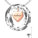 925 Sterling Silver Keepsake Jewelry Cremation Pendant Urn Necklace For Ashes You Are Always In My Heart I Love You Forever